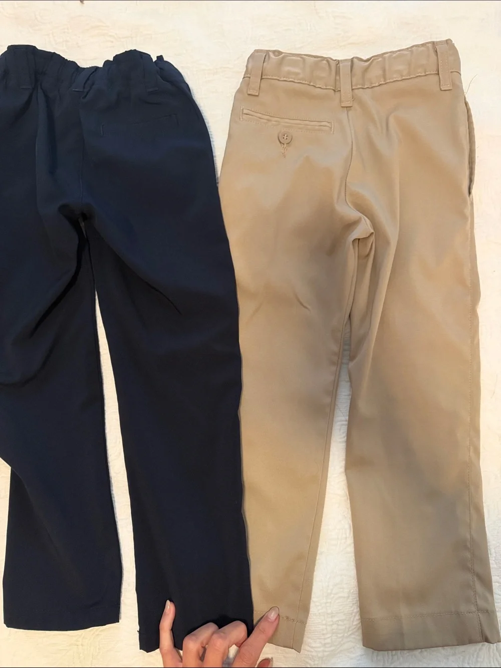 Boys size 5 khaki and navy pants bundle